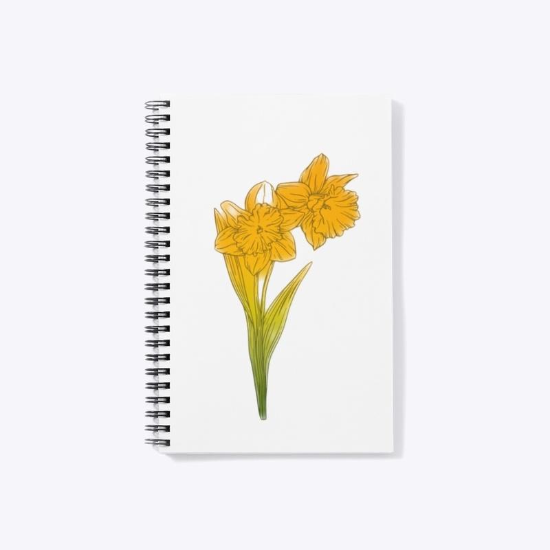 Minimalist Daffodils T-shirt Women