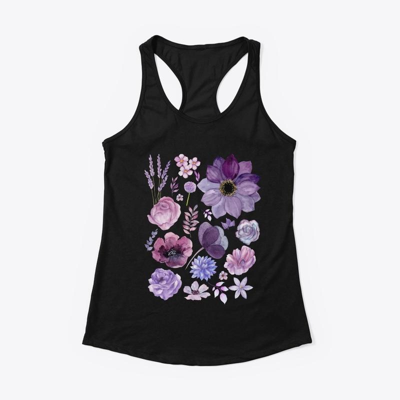 Purple Flower Print