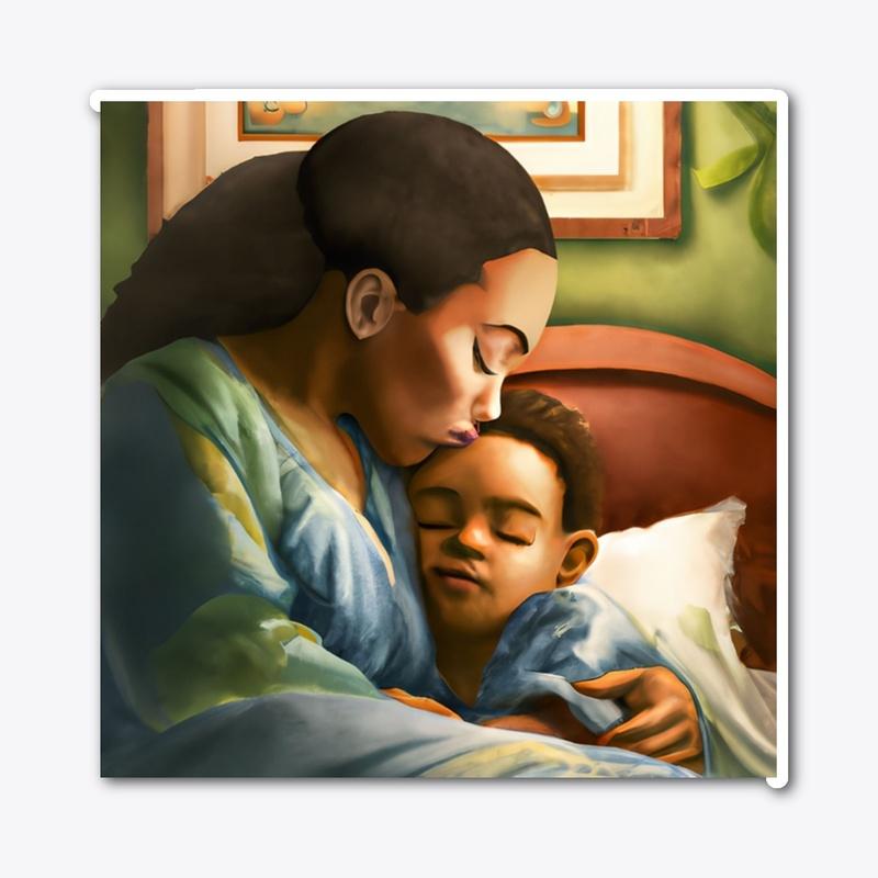 African American Mother and Son