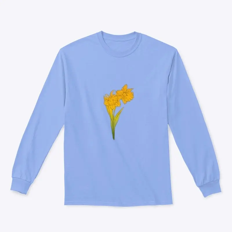 Minimalist Daffodils T-shirt Women